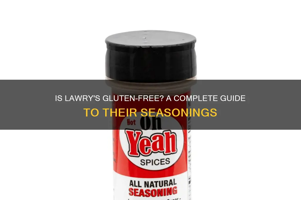 is lawrys gluten free