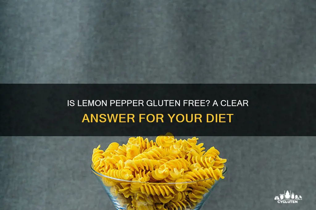 is lemon pepper gluten free