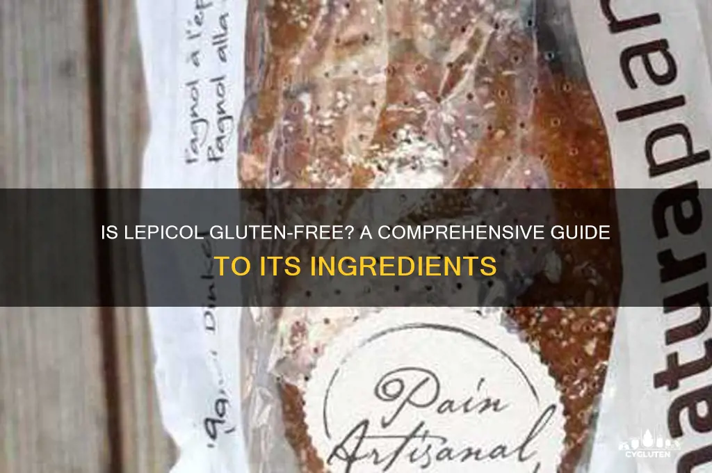 is lepicol gluten free