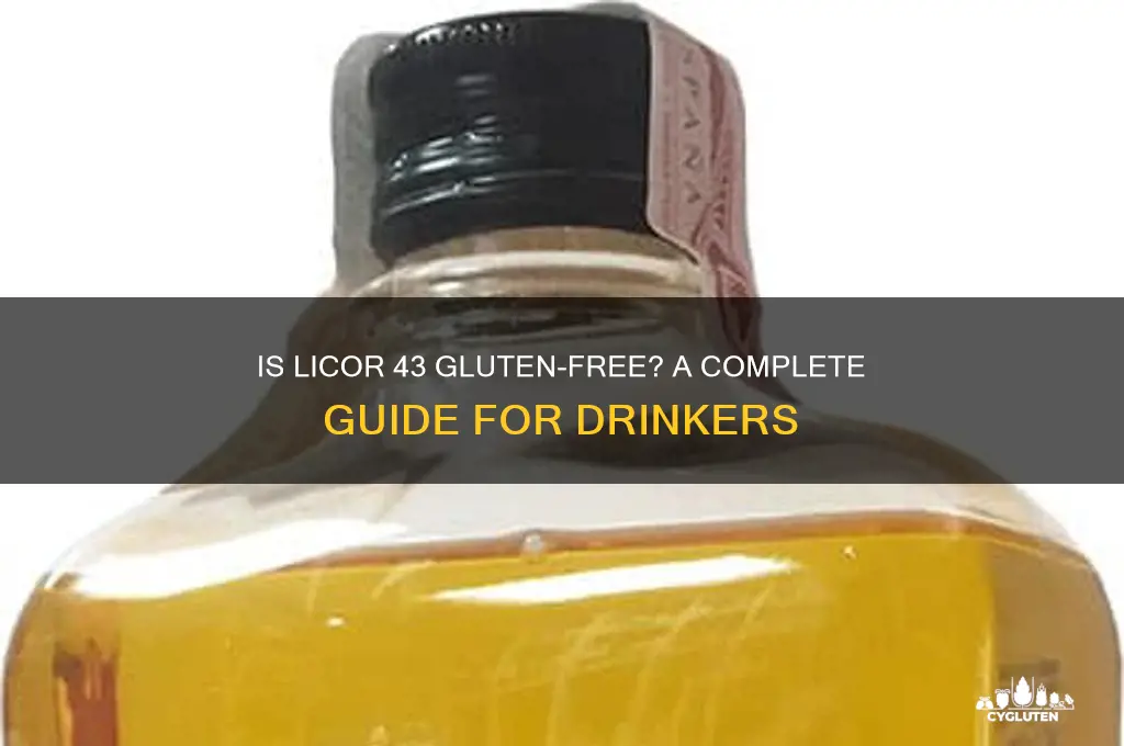 is licor 43 gluten free