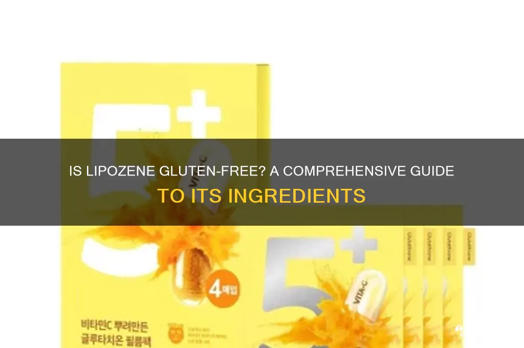 is lipozene gluten free