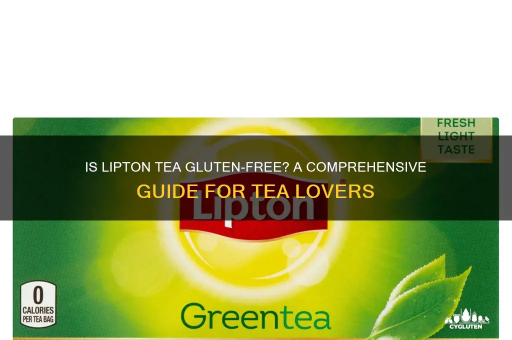is lipton tea gluten free