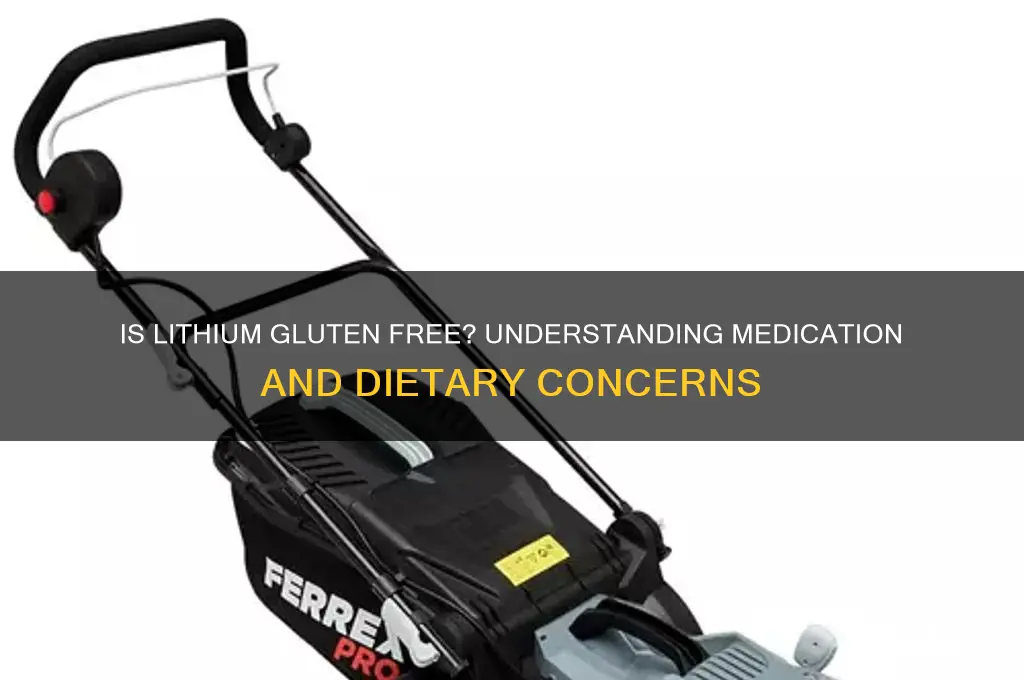 is lithium gluten free