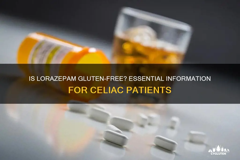 is lorazepam gluten free