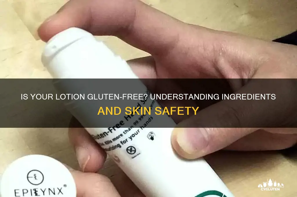 is lotion gluten free
