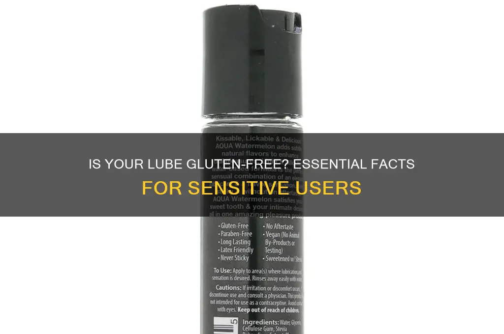 is lube gluten free