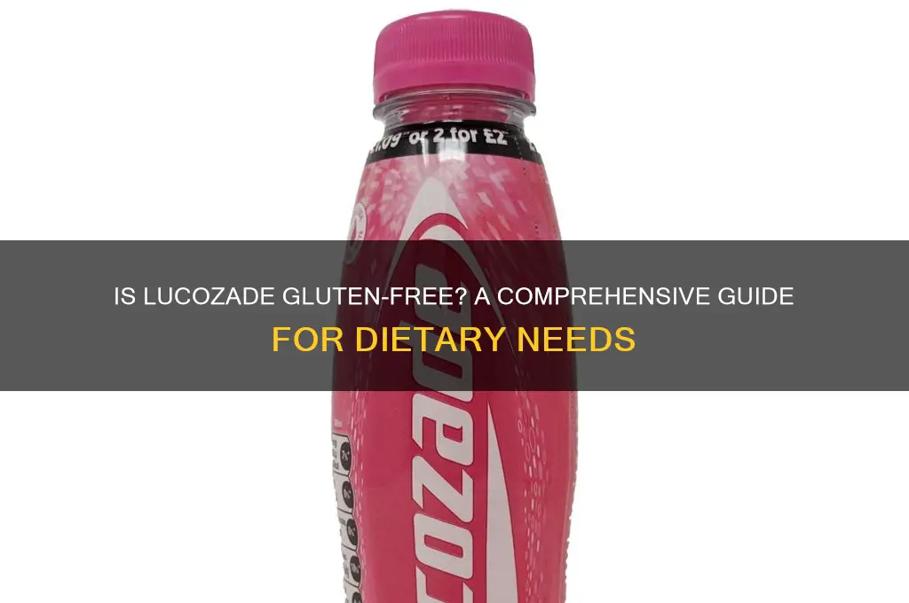 is lucozade gluten free