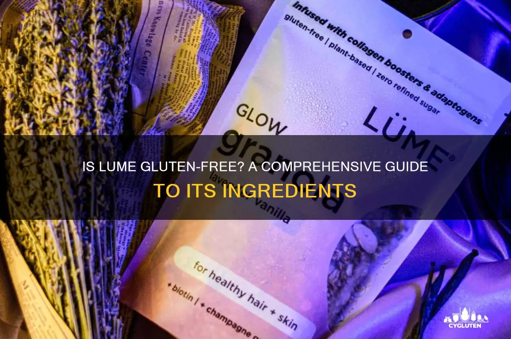 is lume gluten free
