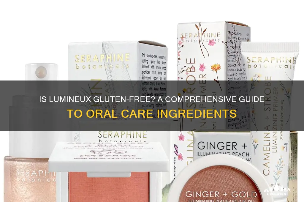 is lumineux gluten free