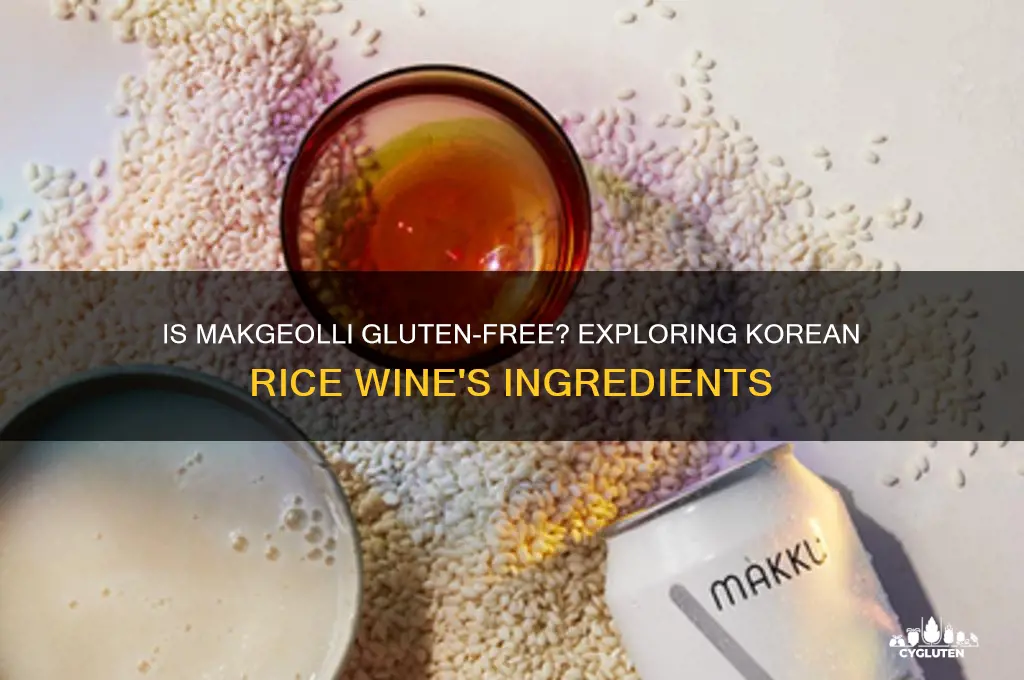 is makgeolli gluten free