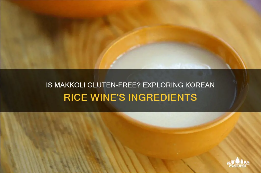is makkoli gluten free