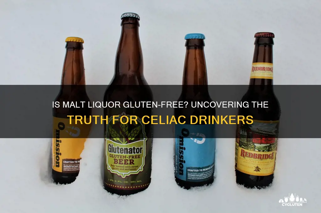 is malt liquor gluten free