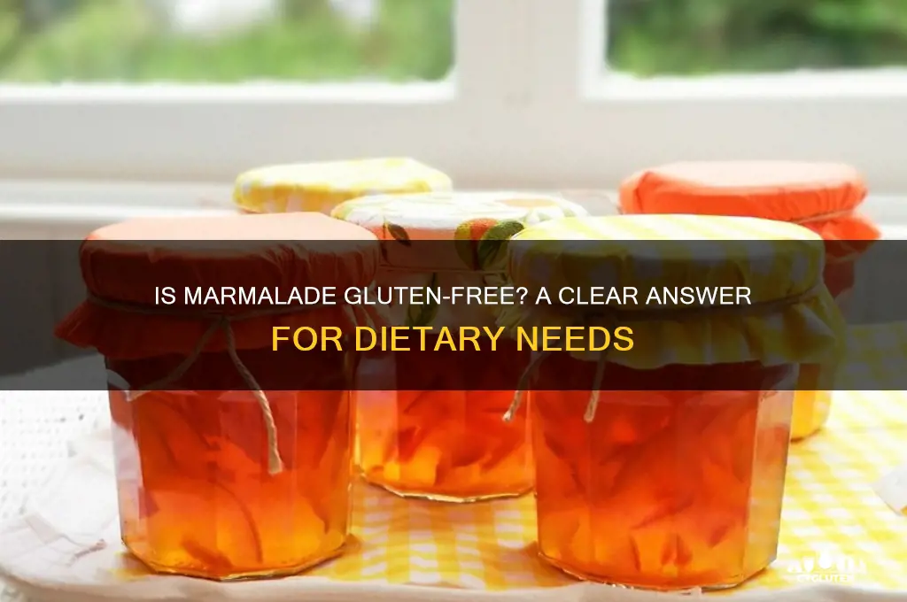 is marmalade gluten free