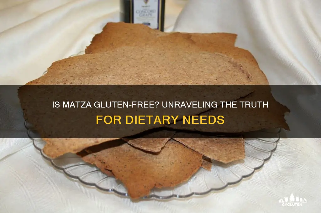 is matza gluten free