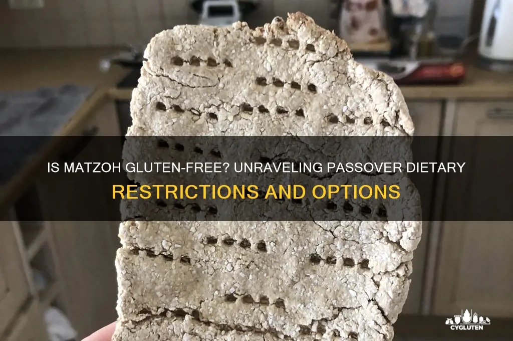 is matzoh gluten free