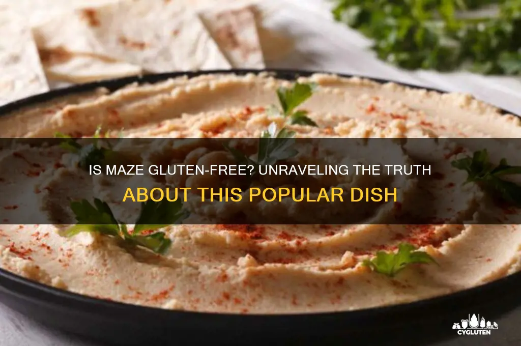 is maze gluten free