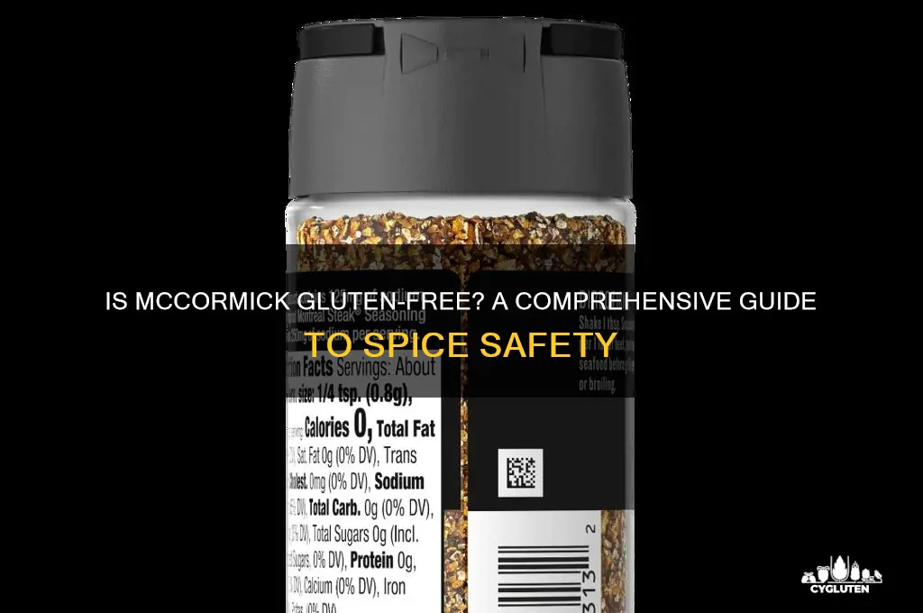 is mccormick gluten free