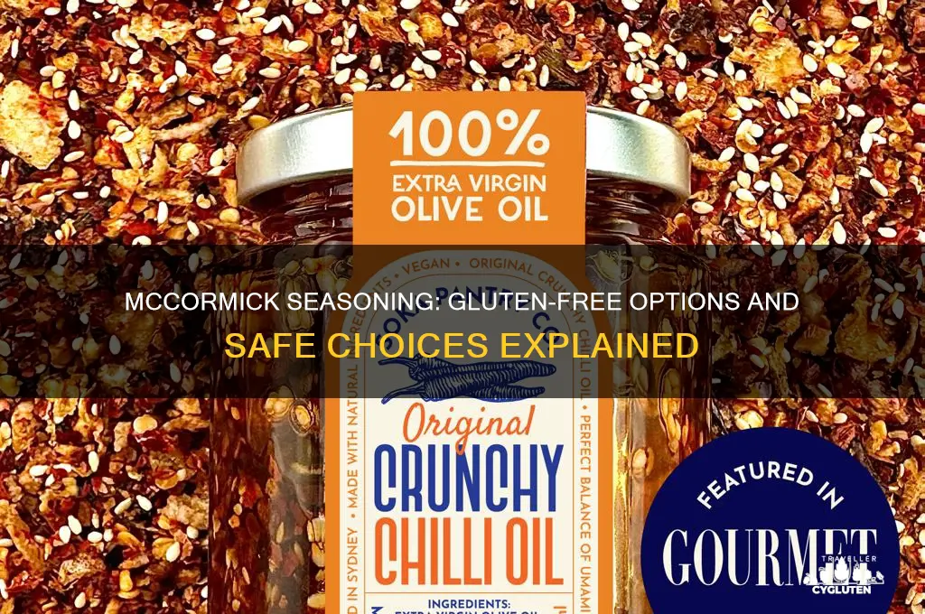 is mccormick seasoning gluten free