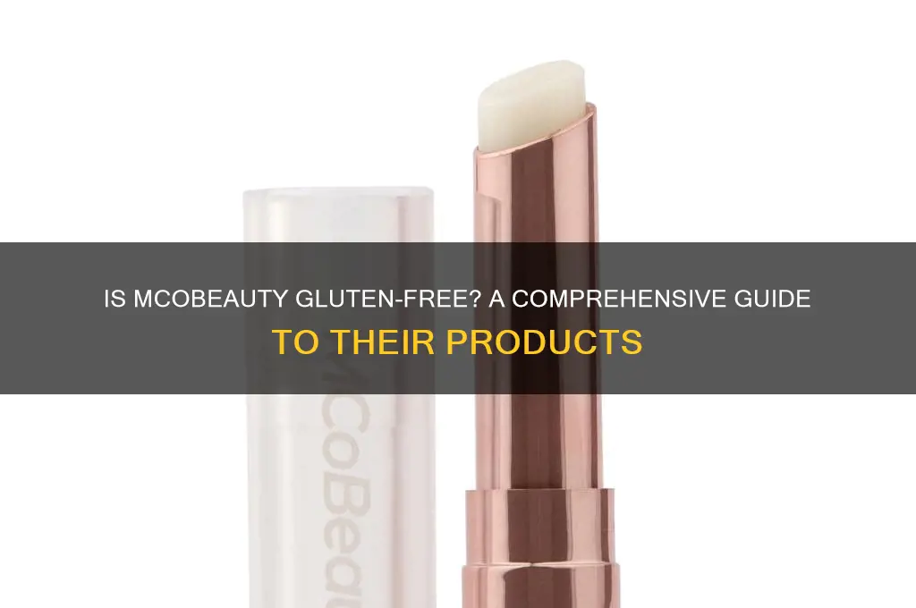 is mcobeauty gluten free