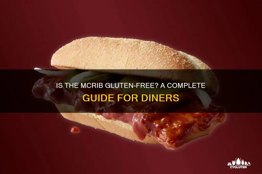 is mcrib gluten free