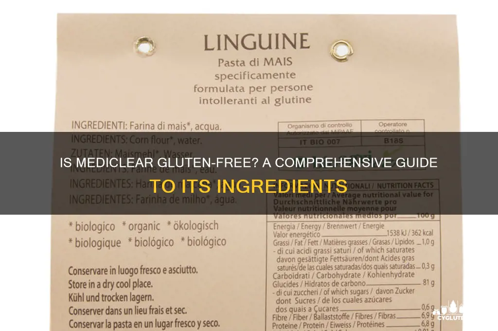 is mediclear gluten free