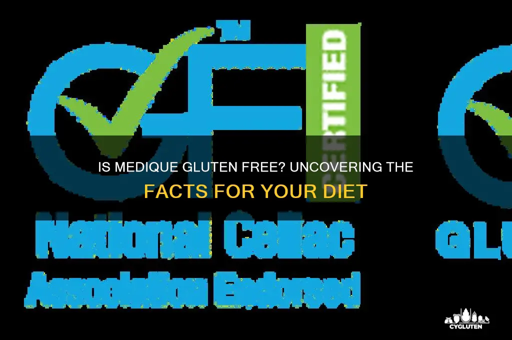 is medique gluten free