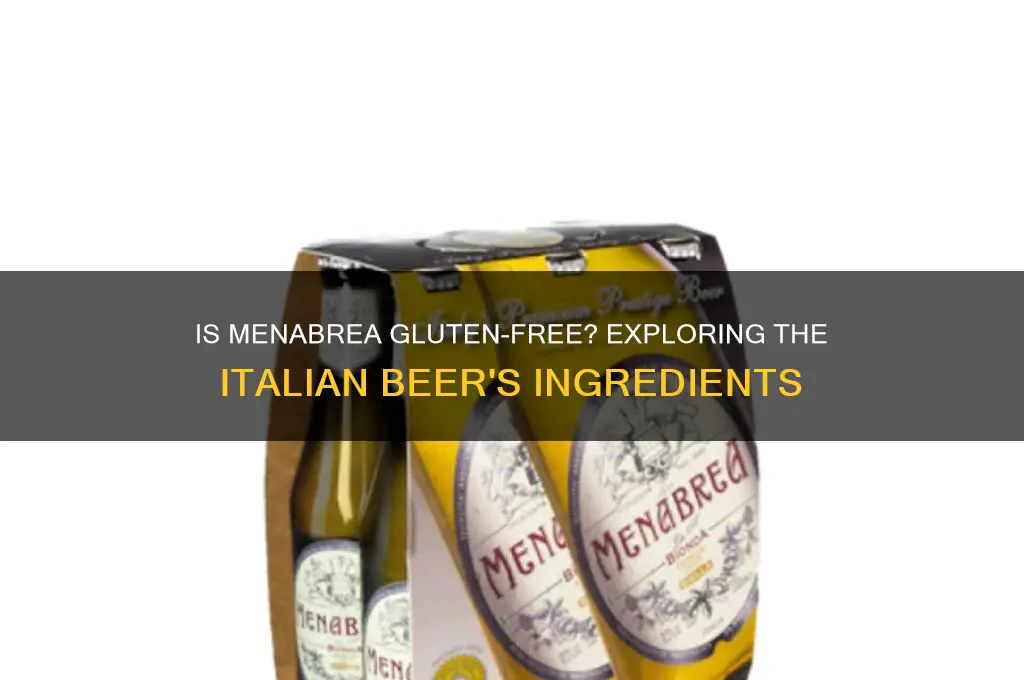 is menabrea gluten free