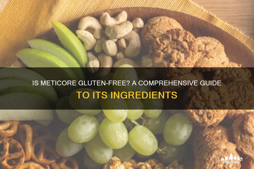 is meticore gluten free