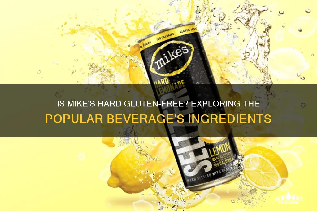 is mikes hard gluten free