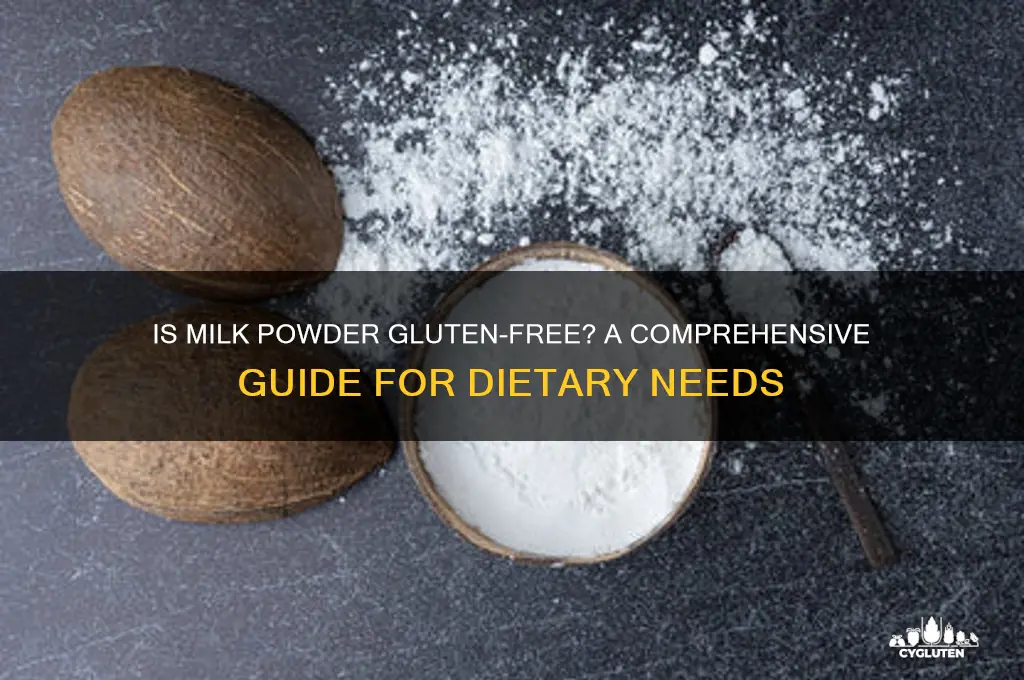 is milk powder gluten free