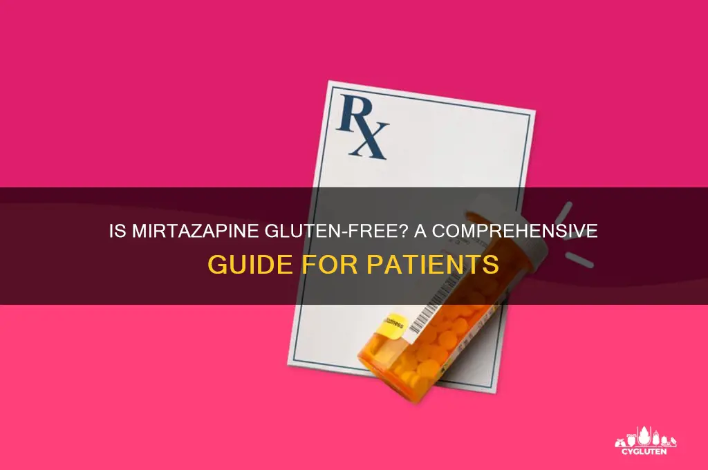is mirtazapine gluten free