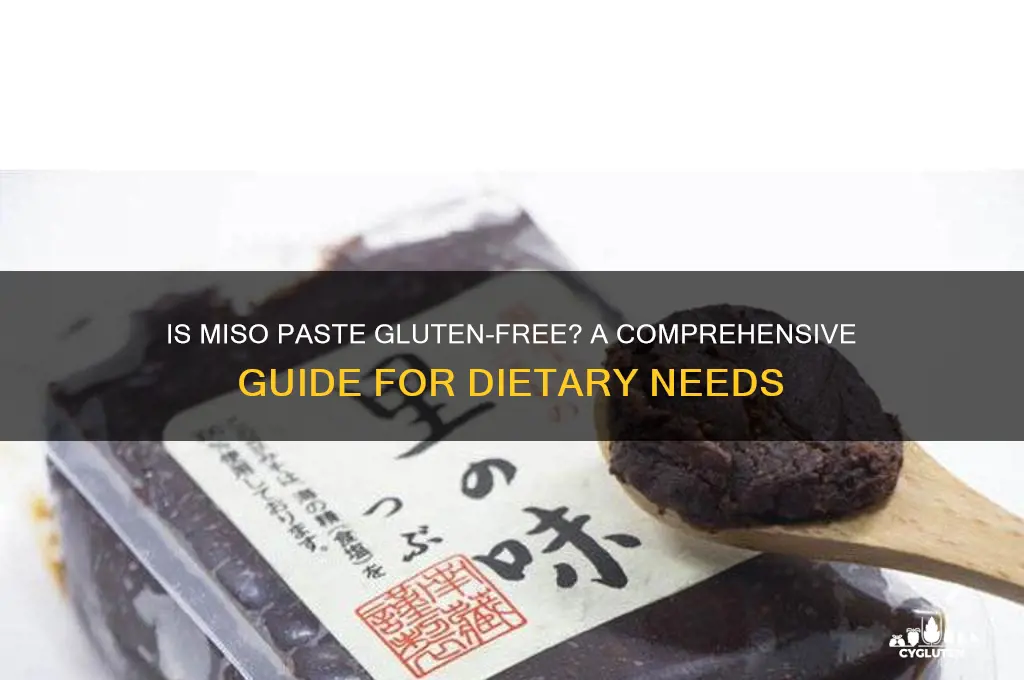 is miso paste gluten free