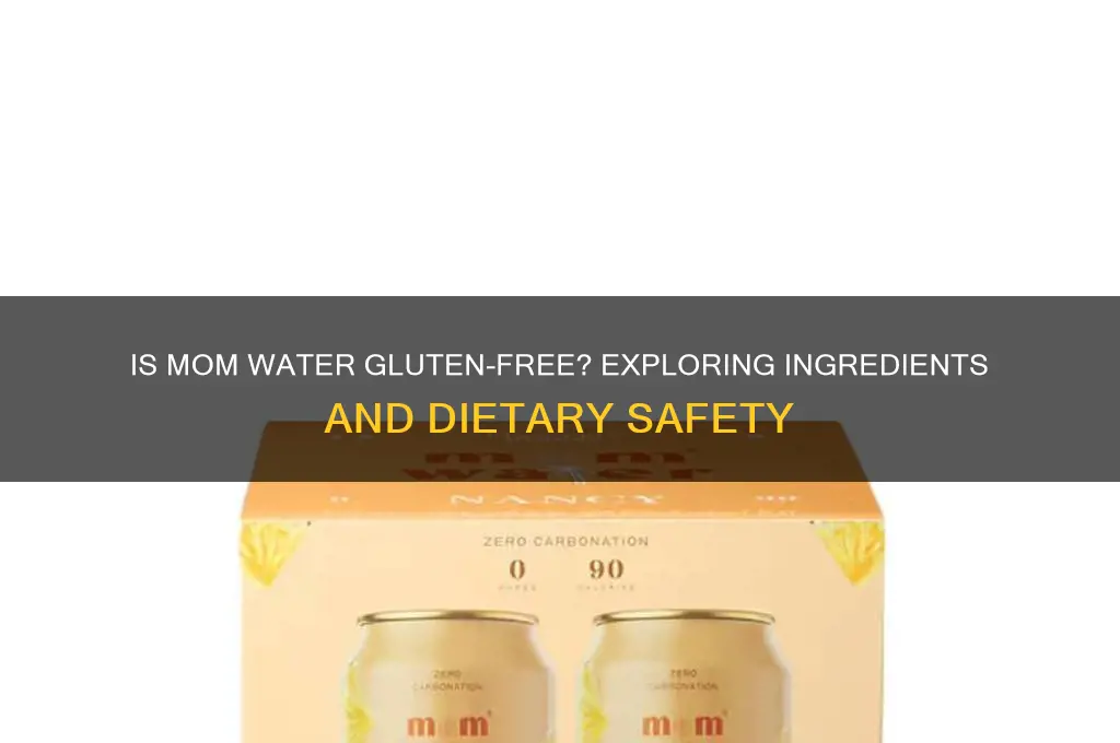 is mom water gluten free