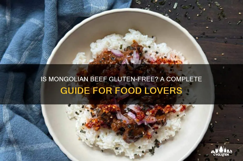 is mongolian beef gluten free