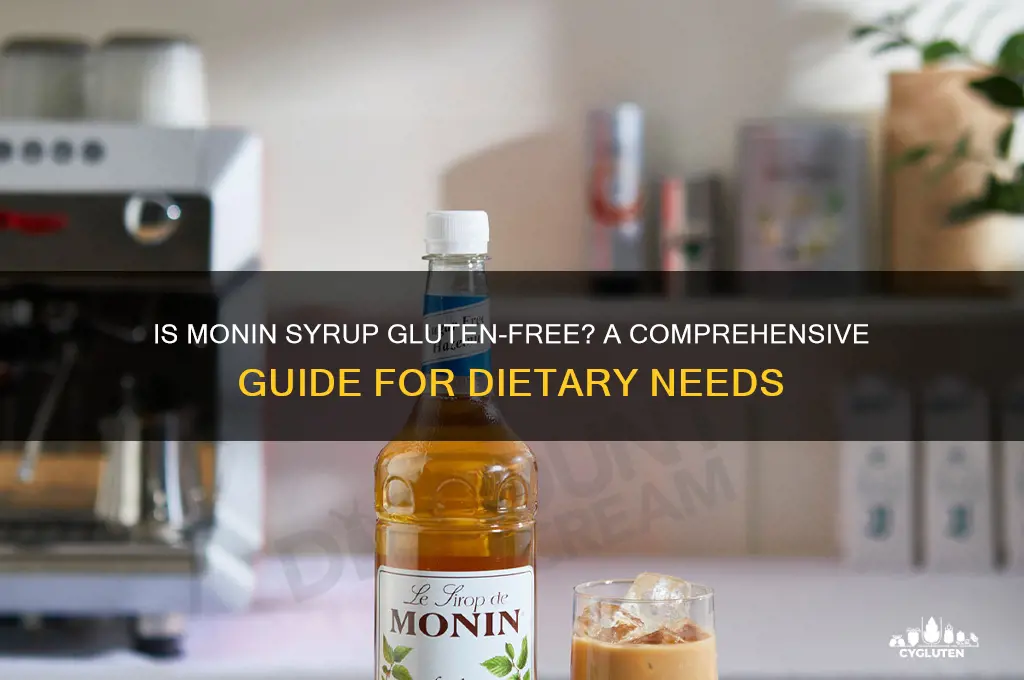 is monin syrup gluten free