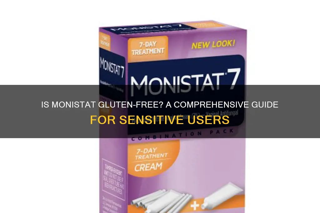 is monistat gluten free