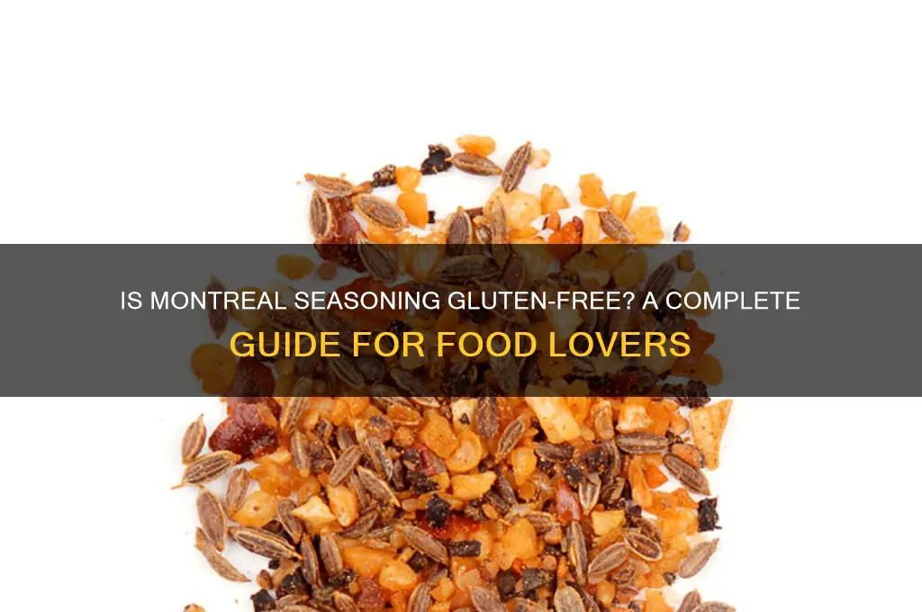 is montreal seasoning gluten free