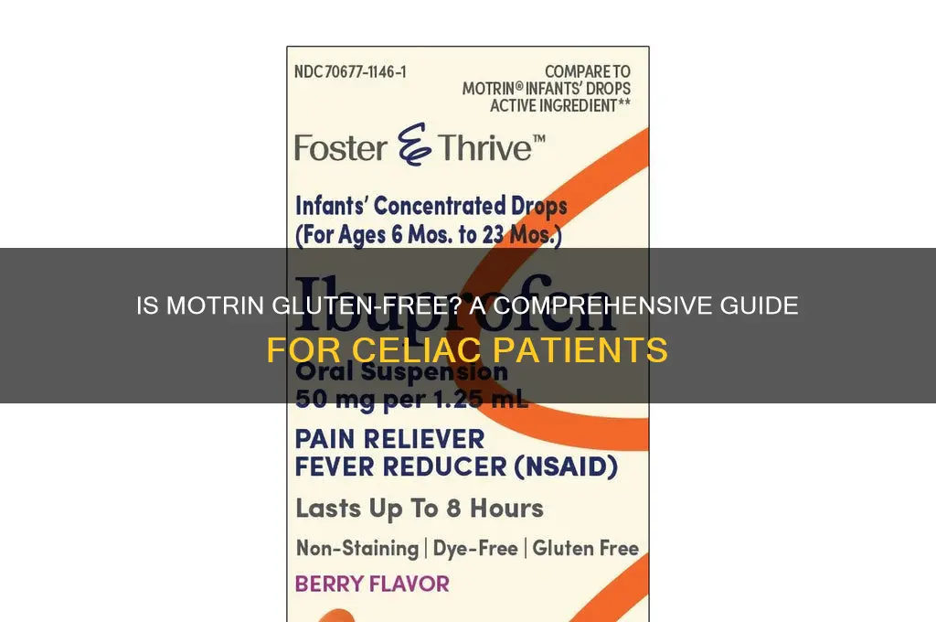 is motrin gluten free