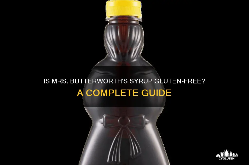 is mrs butterworth gluten free