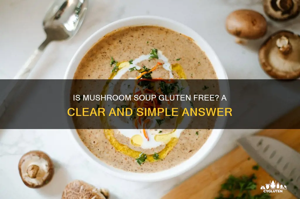 is mushroom soup gluten free