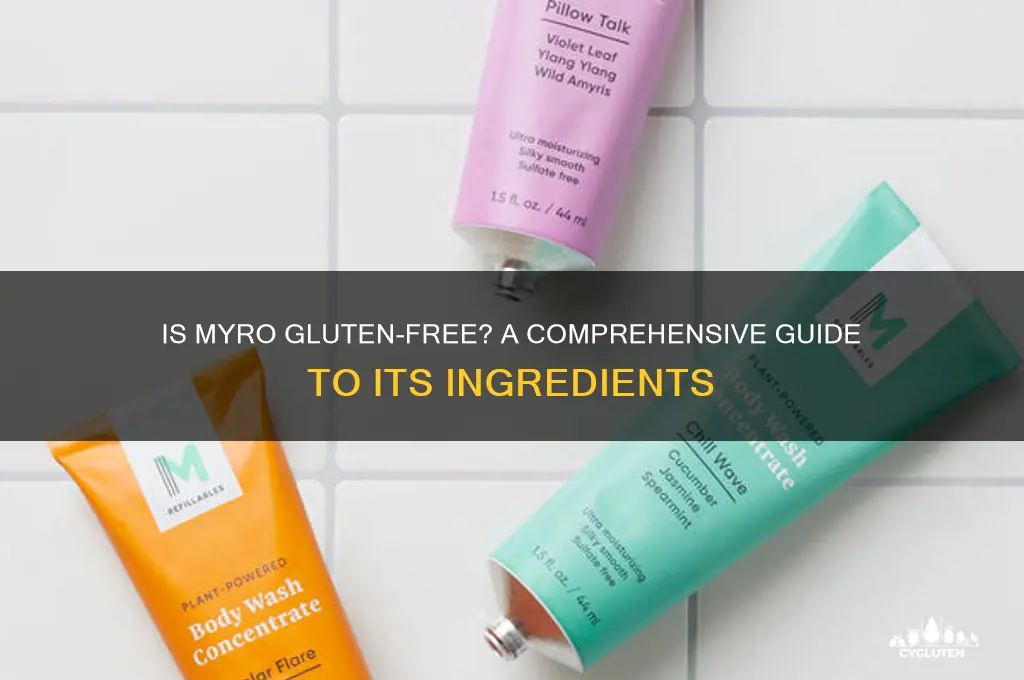 is myro gluten free