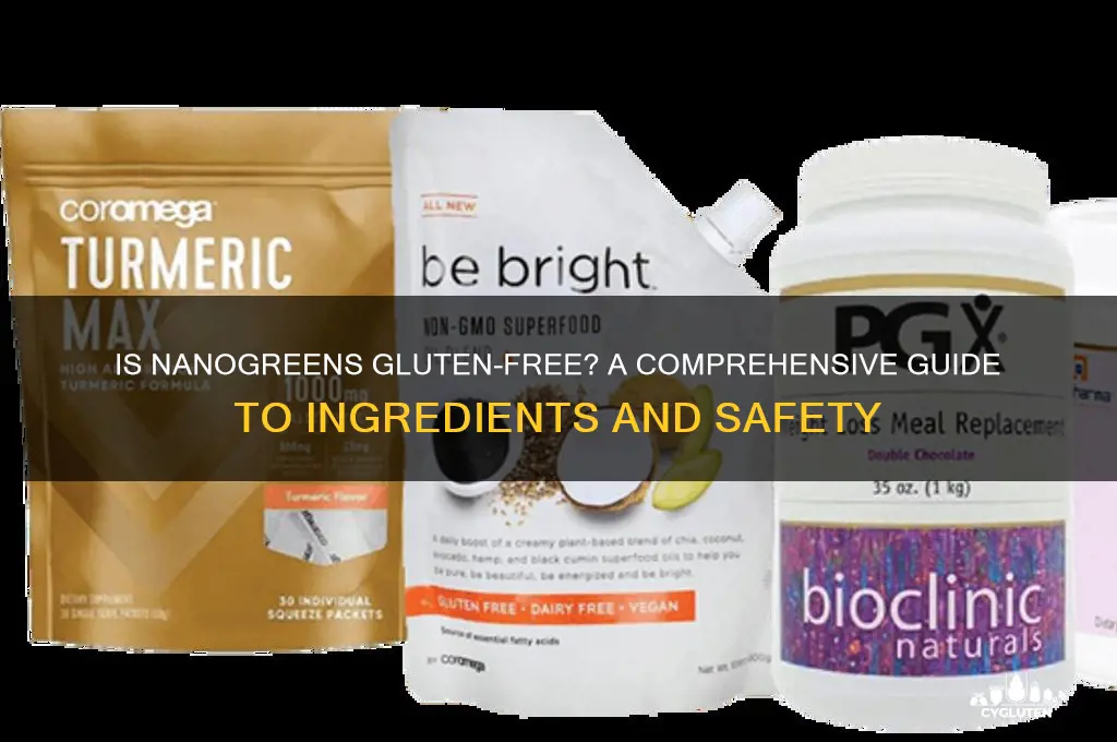 is nanogreens gluten free