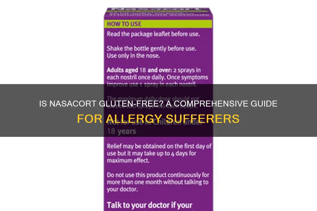 is nasacort gluten free