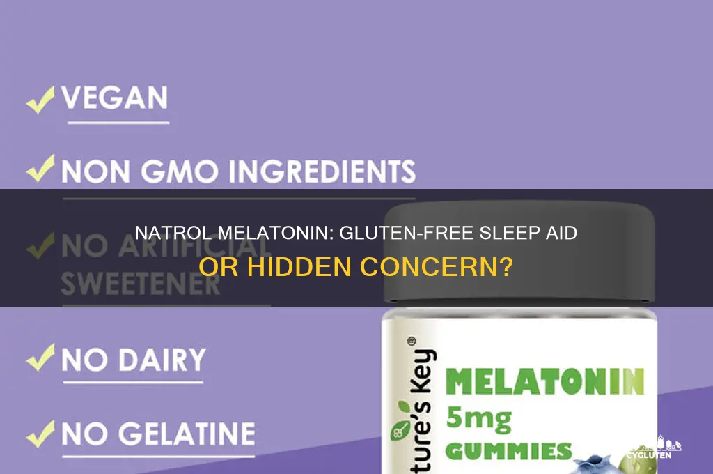 is natrol melatonin gluten free