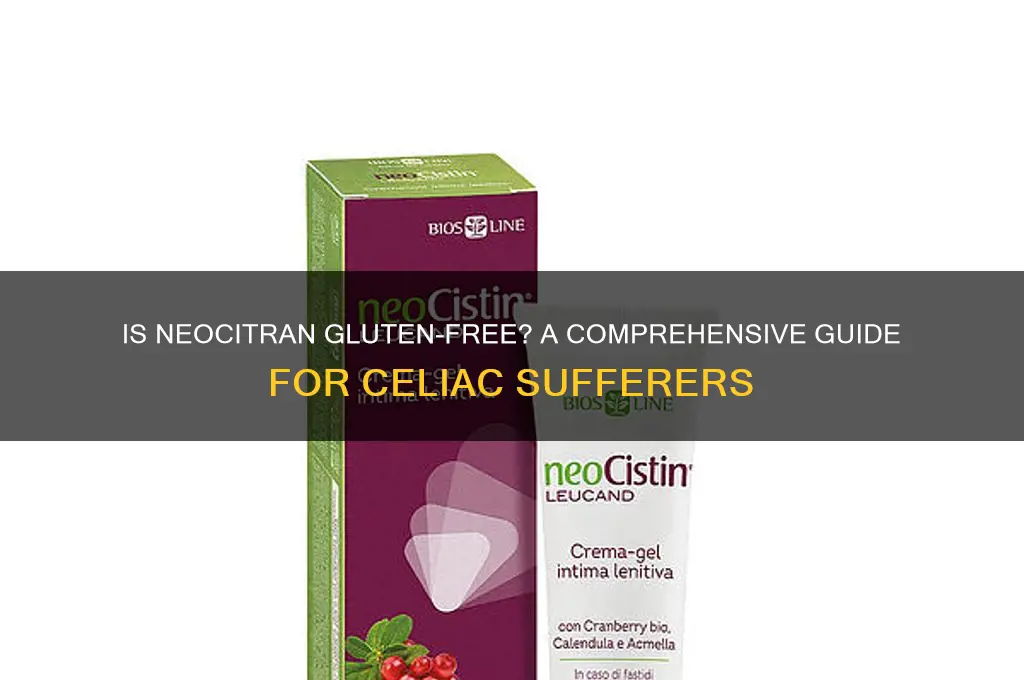 is neocitran gluten free