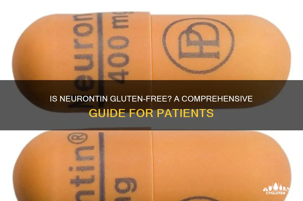 is neurontin gluten free