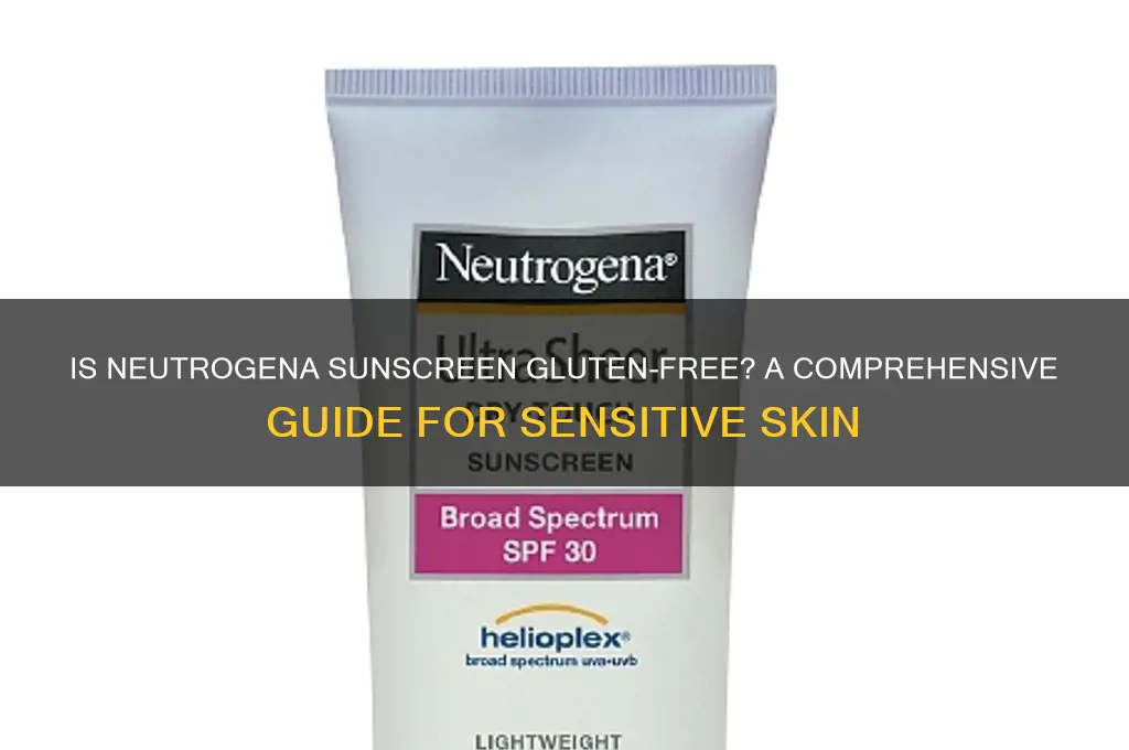 is neutrogena sunscreen gluten free