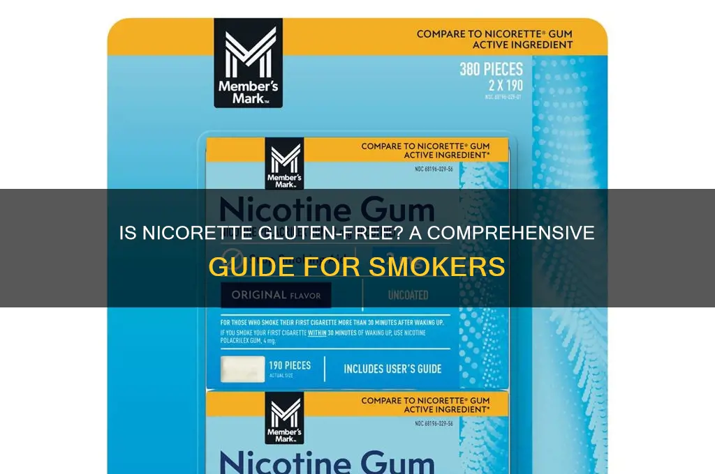 is nicorette gluten free