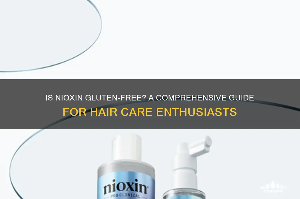 is nioxin gluten free