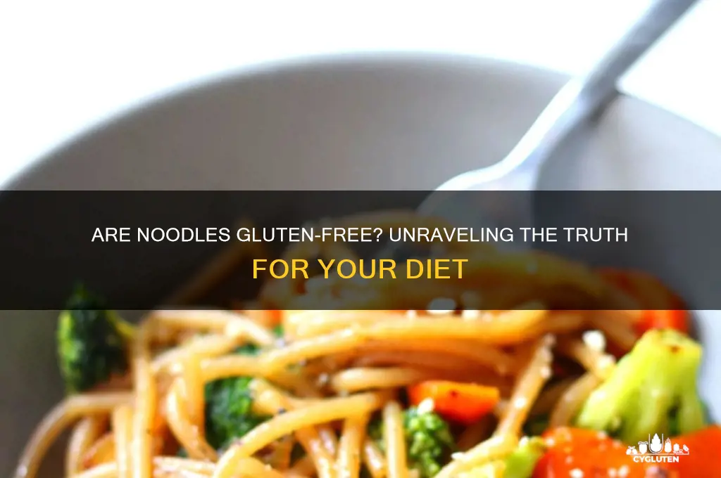 is noodles gluten free